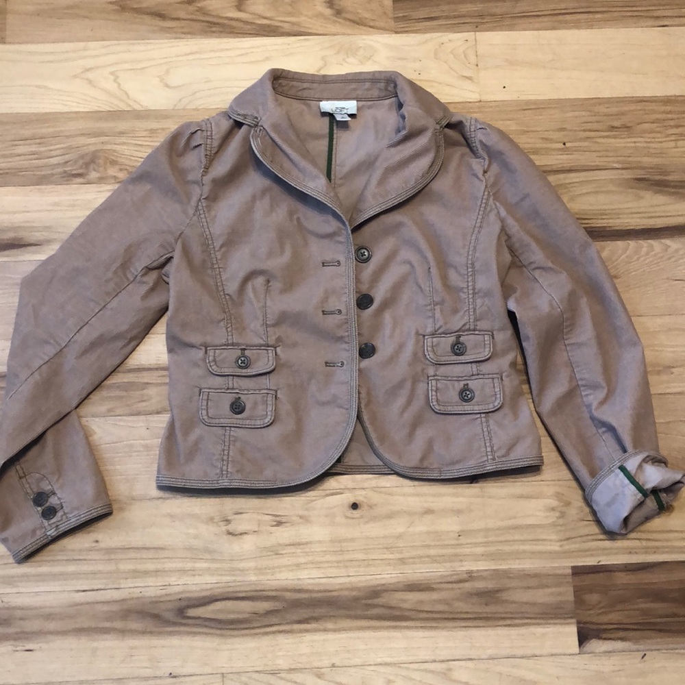 Loft tan corduroy jacket